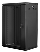 Lanberg WF01-6418-10B armario rack 18U Bastidor de pared Negro