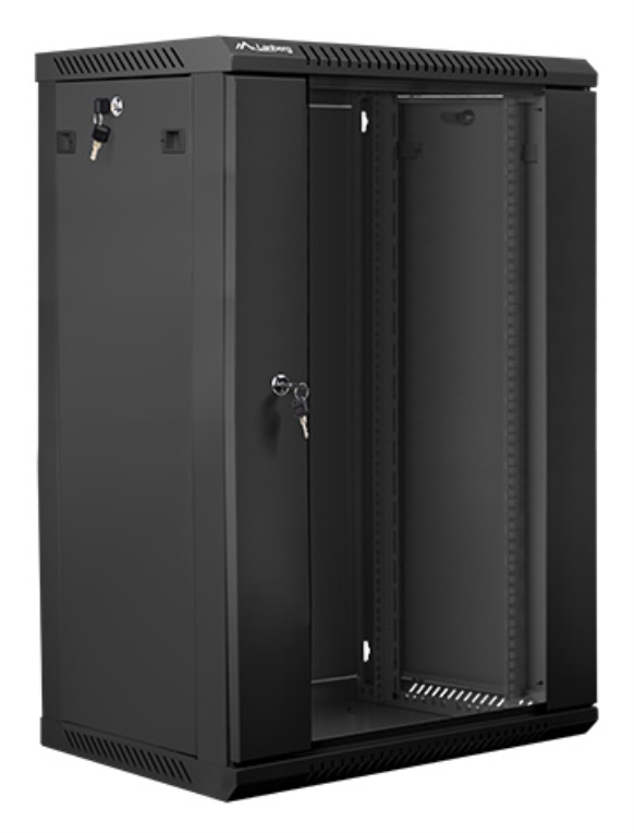 ARMARIO RACK LANBERG 18U 600X450X901 AUTO ENSAMBLADO 19" HASTA 60 KG NEGRO - detalle