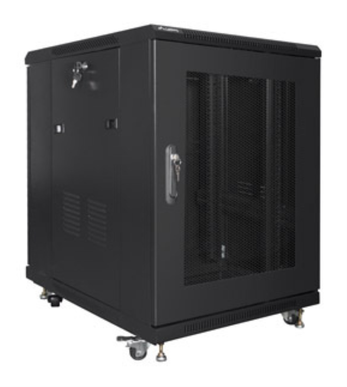 ARMARIO RACK LANBERG 19” 15U 600X800 FLAT PACK NEGRO PUERTA MALLA - detalle