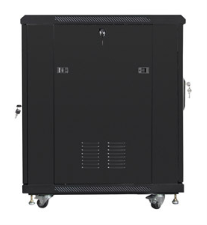 ARMARIO RACK LANBERG 19” 15U 600X800 FLAT PACK NEGRO PUERTA MALLA