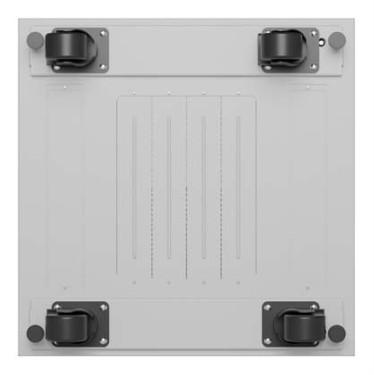 ARMARIO RACK LANBERG 19" 42U 600X600 CON LCD PUERTA DE CRISTAL FLAT PACK GRIS - detalle