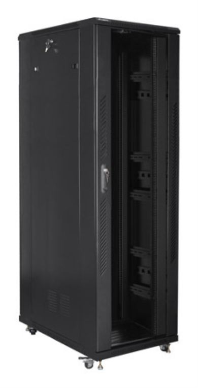 ARMARIO RACK LANBERG 19" 42U 800X1200 PUERTA DE CRISTAL FLAT PACK NEGRO - detalle
