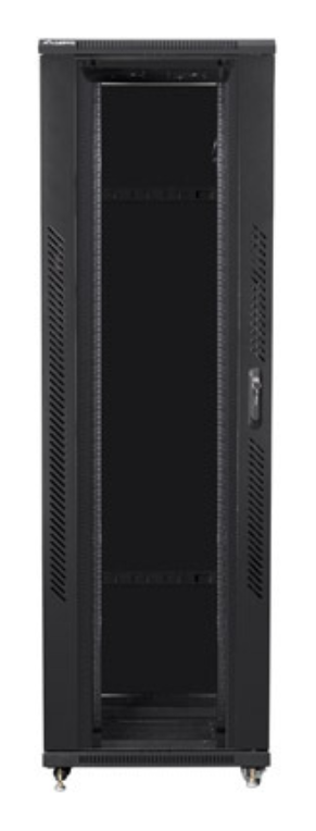 ARMARIO RACK LANBERG 19" 42U 800X1200 PUERTA DE CRISTAL FLAT PACK NEGRO - detalle