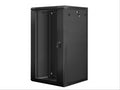 Lanberg WF01-6622-10B armario rack 22U Bastidor de pared Negro