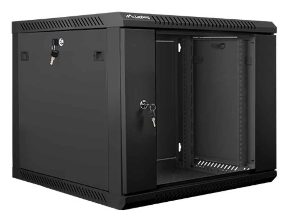 ARMARIO RACK LANBERG 9U 600X600X501 AUTO ENSAMBLADO 19" HASTA 60 KG NEGRO - detalle