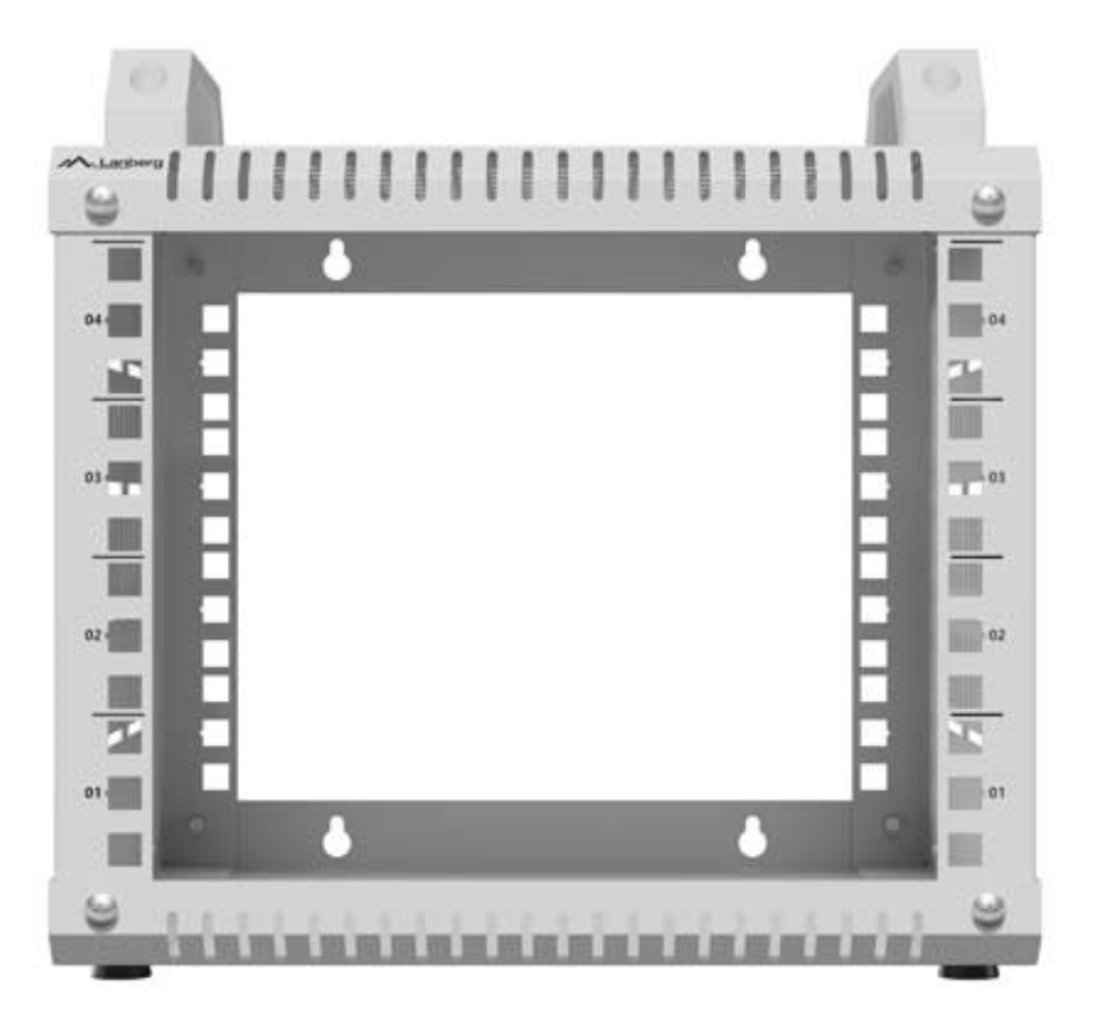 ARMARIO RACK LANBERG ABIERTO 10" 4U 280X300 GRIS - detalle