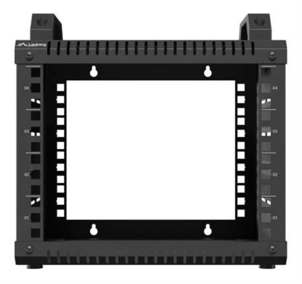 Lanberg OR10-2304-B armario rack 4U Bastidor para instalación en suelo Negro