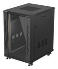 Lanberg FF01-6818-12B armario rack 18U Rack o bastidor independiente Negro