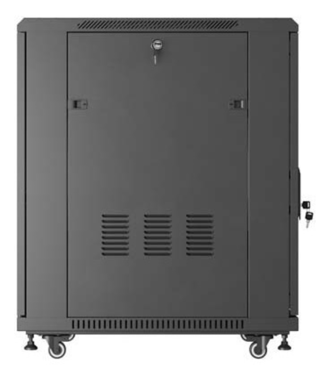 ARMARIO RACK LANBERG DE SUELO 19" 18U 600X800 PUERTA DE CRISTAL FLAT PACK NEGRO - detalle