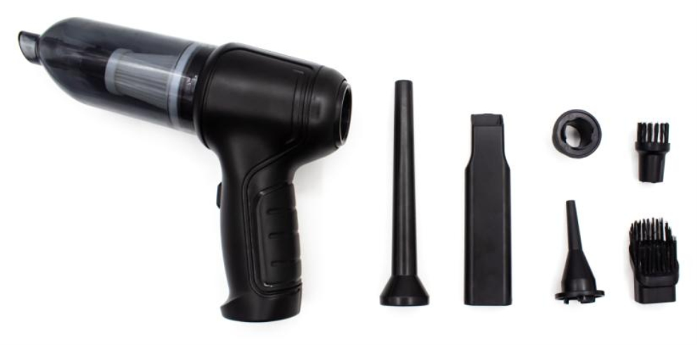 ASPIRADORA DE MANO DENVER HVC-45 BATERIA RECARGABLE 6 ACCESORIOS - detalle