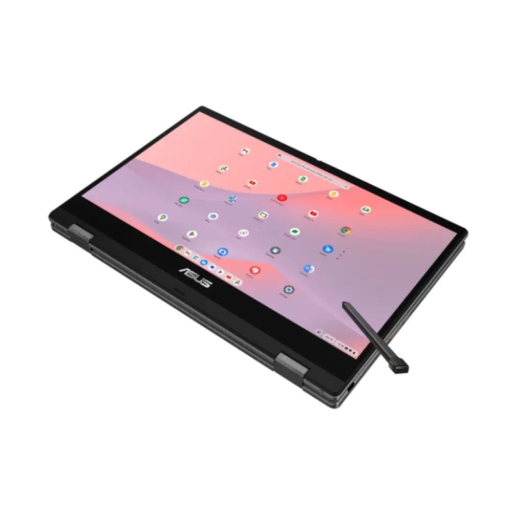 ASUS Chromebook CM14 Flip CL1402FM2A-EC0224 - Ordenador Portátil 14" Full HD (MediaTek Kompanio 520. 8GB RAM. 128GB eMMC. ARM Mali-G52 MC2. ChromeOS) Gris Gravidad - Teclado QWERTY español - detalle