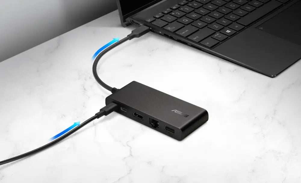 ASUS Dual 4K USB-C Dock DC201 Alámbrico USB 3.2 Gen 2 (3.1 Gen 2) Type-C Negro - detalle