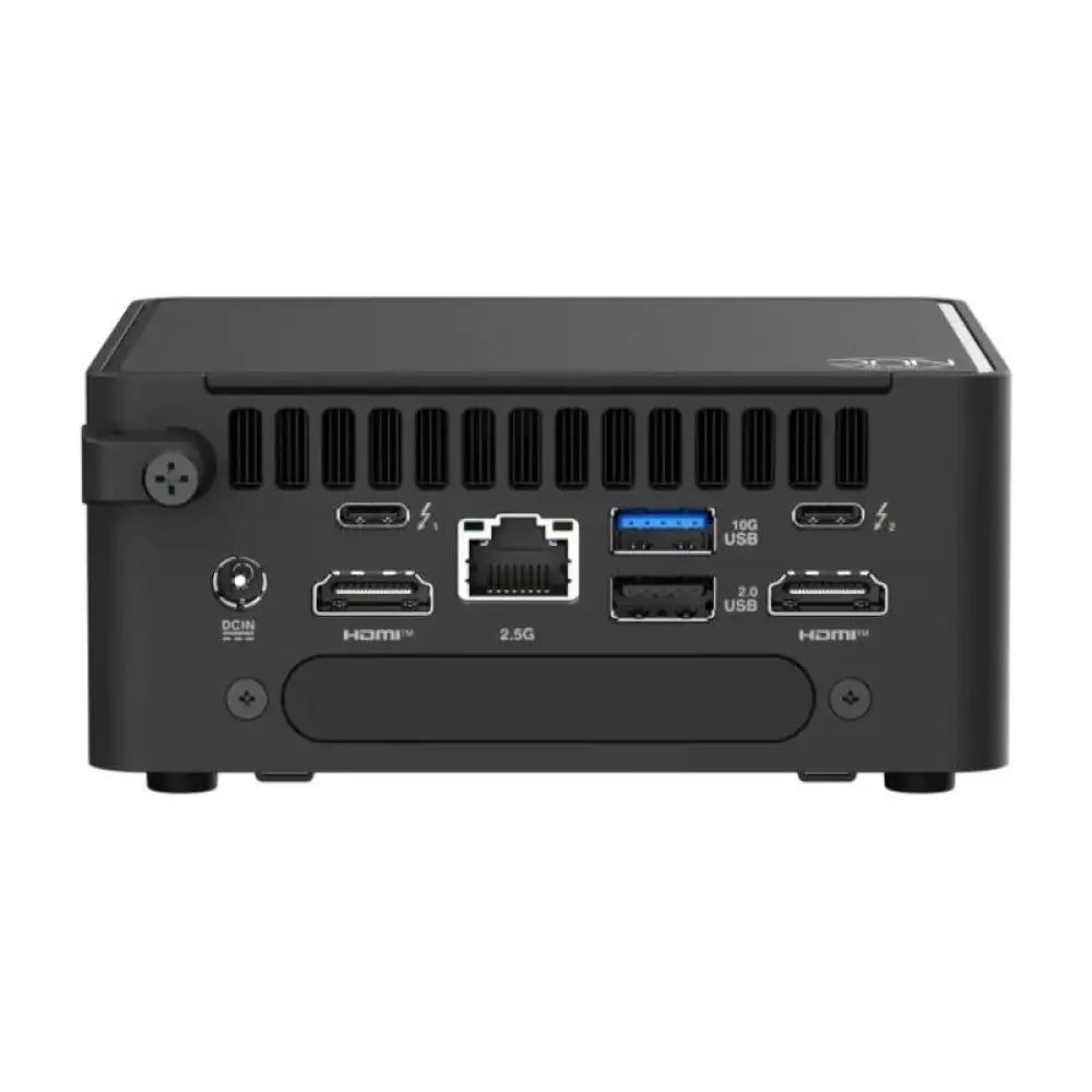 Mini PC semiensamblado ASUS NUC RNUC15CRHI300002 con procesador Core 3-100U, compacto y eficiente para uso personal y profesional.