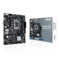 Placa base ASUS PRIME H610M-K D4 para socket Intel LGA1700, tamaño mATX, vista superior con conectores y componentes.
