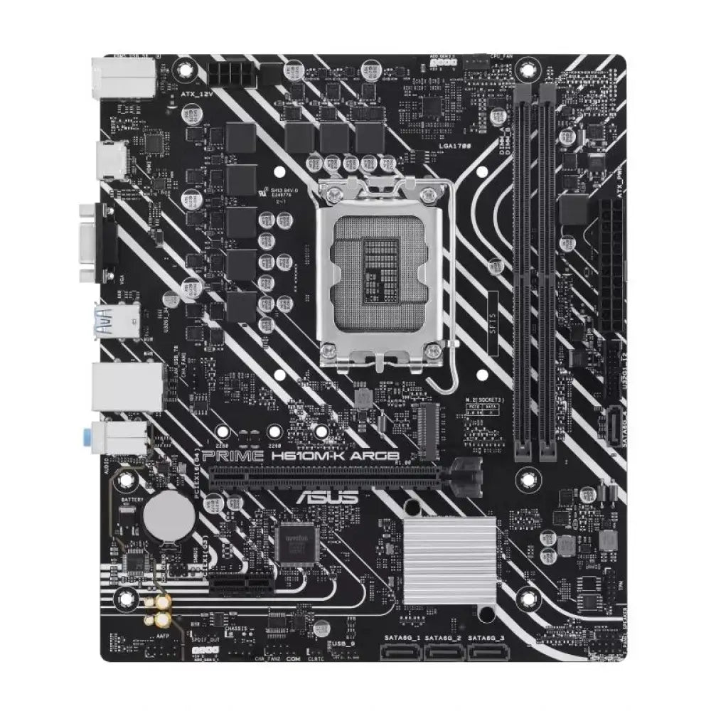 ASUS Placa Base PRIME H610M-K DDR5 ARGB mATX 1700 - detalle