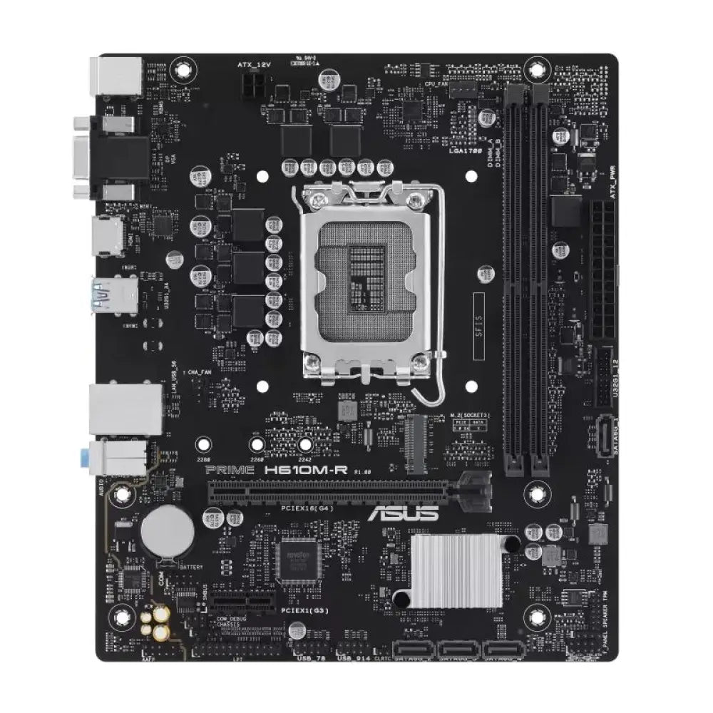 ASUS Placa Base PRIME H610M-R DDR5  mATX 1700 - detalle