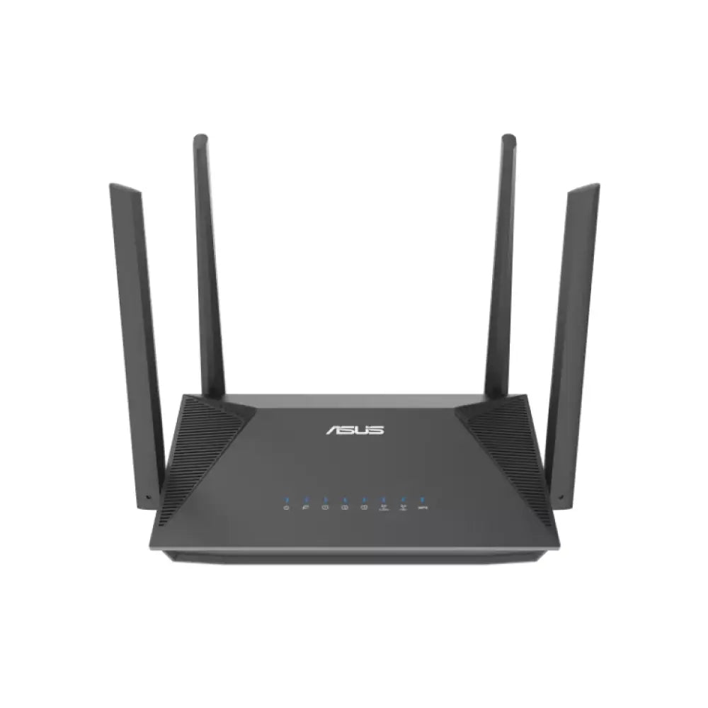 ASUS RT-AX52 AX1800 AiMesh router inalámbrico Gigabit Ethernet Doble banda (2.4 GHz / 5 GHz) Negro - detalle