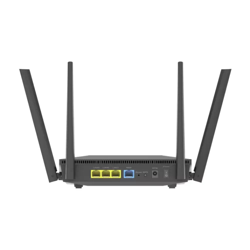 ASUS RT-AX52 AX1800 AiMesh router inalámbrico Gigabit Ethernet Doble banda (2.4 GHz / 5 GHz) Negro - detalle