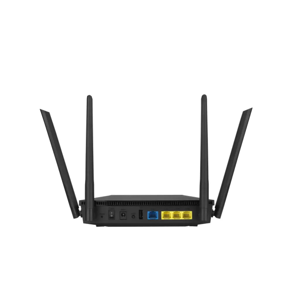ASUS RT-AX53U router inalámbrico Gigabit Ethernet Doble banda (2.4 GHz / 5 GHz) Negro - detalle