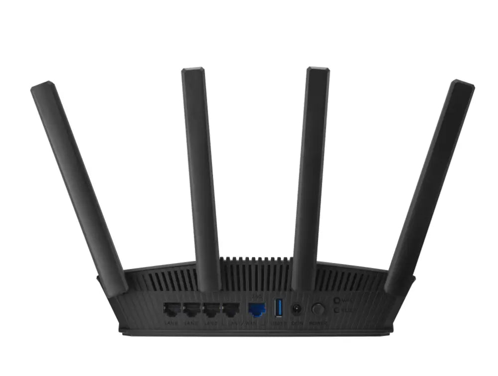 ASUS RT-BE58U V2 router inalámbrico 2.5 Gigabit Ethernet Doble banda (2.4 GHz / 5 GHz) Negro - detalle