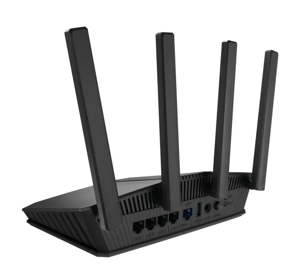 ASUS RT-BE58U V2 router inalámbrico 2.5 Gigabit Ethernet Doble banda (2.4 GHz / 5 GHz) Negro - detalle