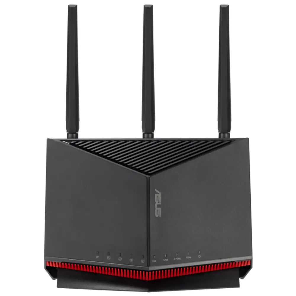 ASUS RT-BE86U router inalámbrico 10 Gigabit Ethernet Doble banda (2.4 GHz / 5 GHz) Negro - detalle