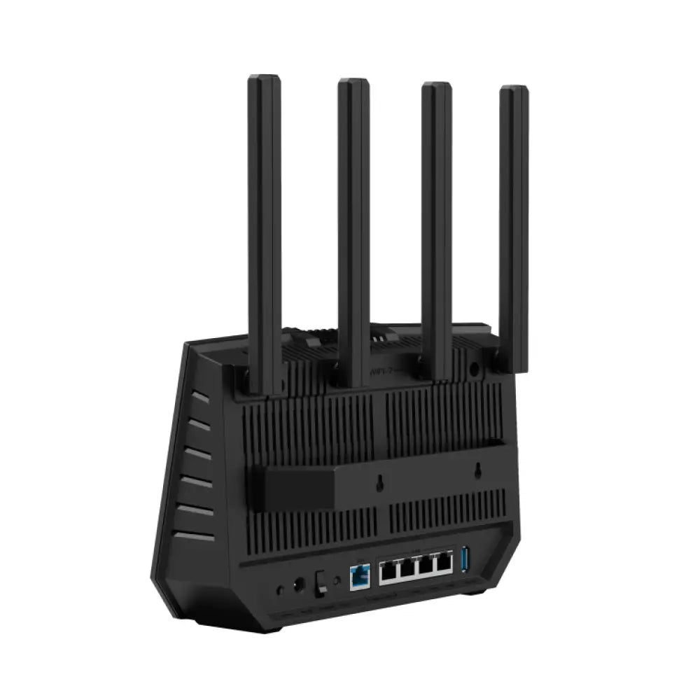 ASUS RT-BE92U router inalámbrico 10 Gigabit Ethernet Tribanda (2.4 GHz / 5 GHz / 6 GHz) Negro - detalle
