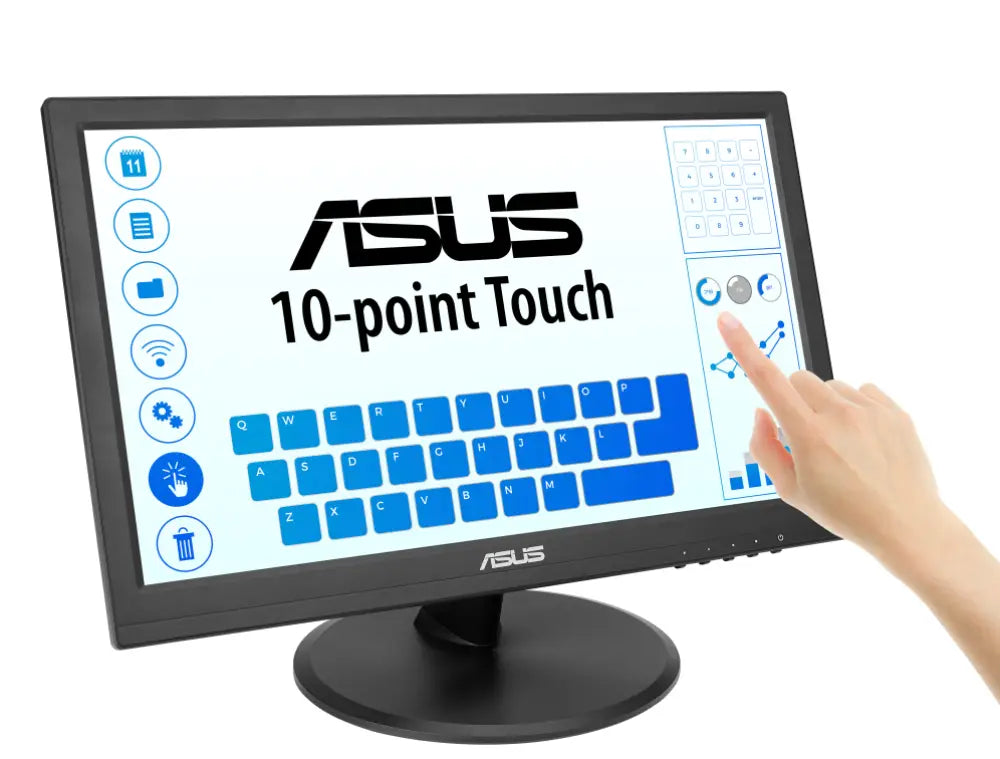 ASUS Touch VT169HE pantalla para PC 39.6 cm (15.6") 1920 x 1080 Pixeles Full HD LED Pantalla táctil Mesa Negro - detalle
