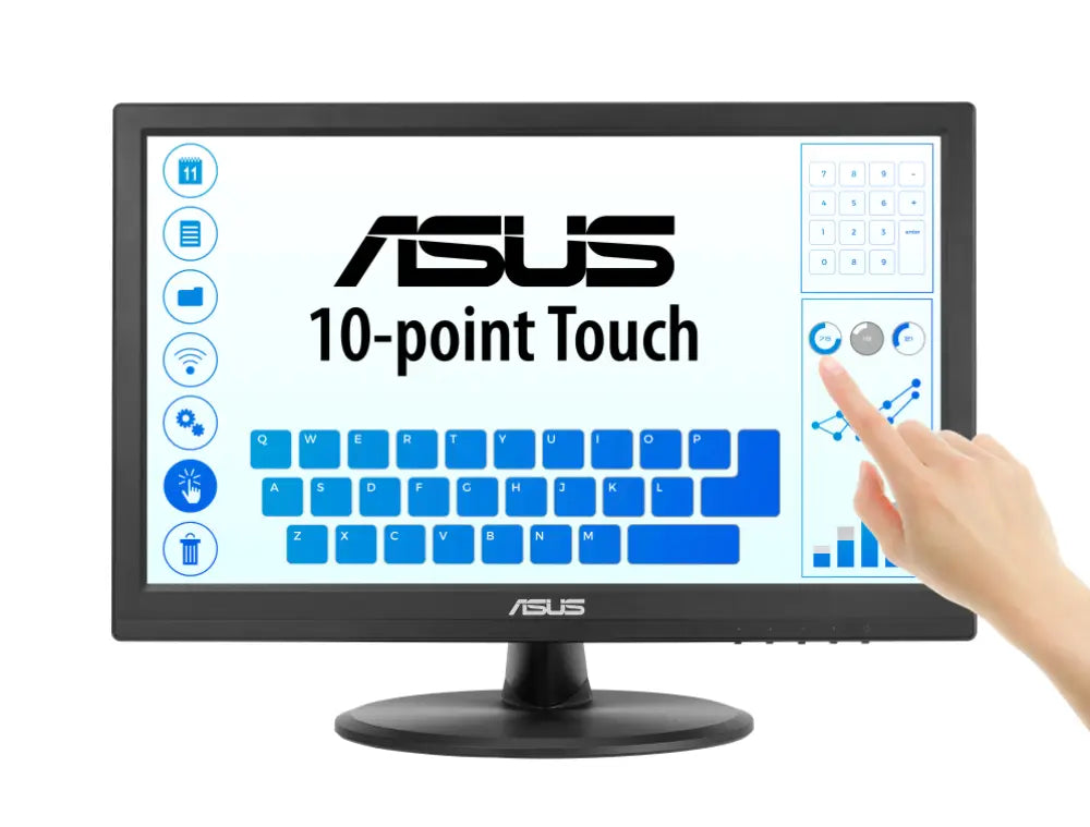 ASUS Touch VT169HE pantalla para PC 39.6 cm (15.6") 1920 x 1080 Pixeles Full HD LED Pantalla táctil Mesa Negro - detalle