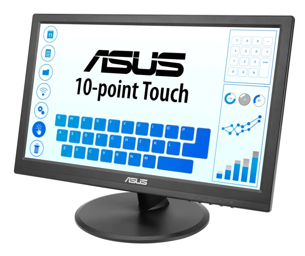 ASUS Touch VT169HE pantalla para PC 39.6 cm (15.6") 1920 x 1080 Pixeles Full HD LED Pantalla táctil Mesa Negro - detalle