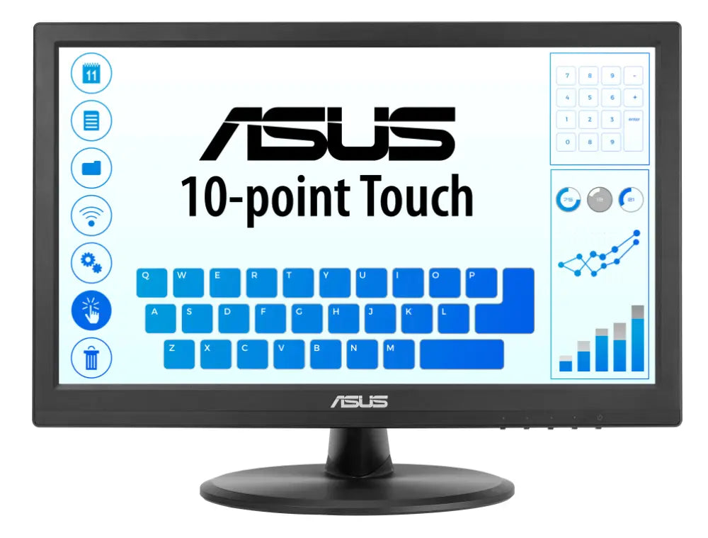 ASUS Touch VT169HE pantalla para PC 39.6 cm (15.6") 1920 x 1080 Pixeles Full HD LED Pantalla táctil Mesa Negro - detalle