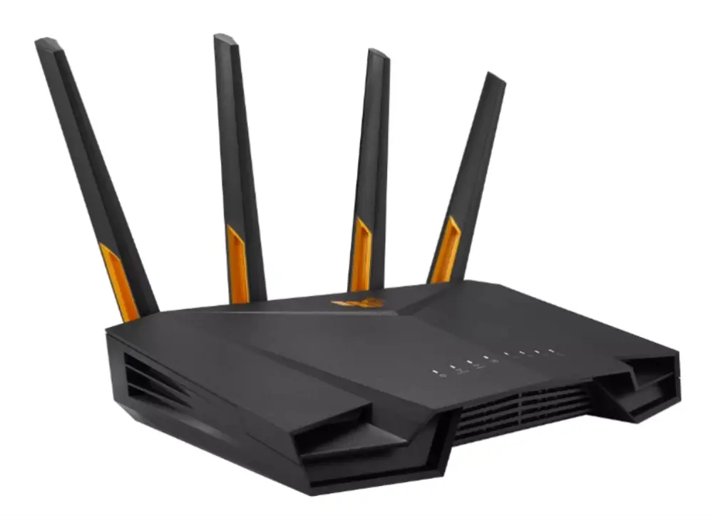 ASUS TUF-AX4200 router inalámbrico Gigabit Ethernet Doble banda (2.4 GHz / 5 GHz) Negro - detalle