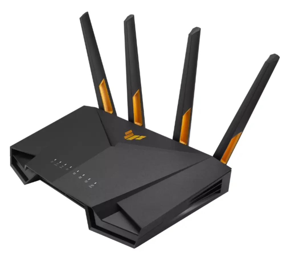 ASUS TUF-AX4200 router inalámbrico Gigabit Ethernet Doble banda (2.4 GHz / 5 GHz) Negro - detalle