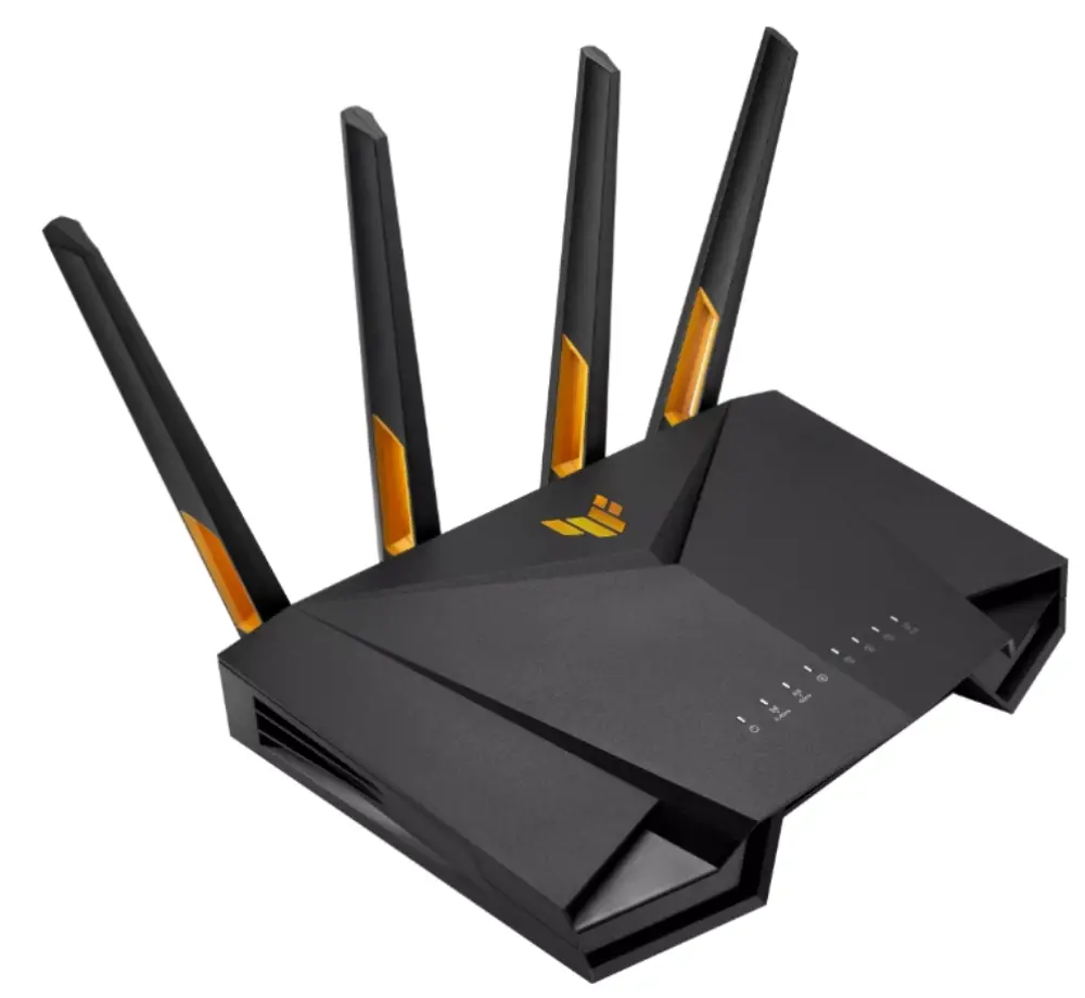 ASUS TUF-AX4200 router inalámbrico Gigabit Ethernet Doble banda (2.4 GHz / 5 GHz) Negro - detalle