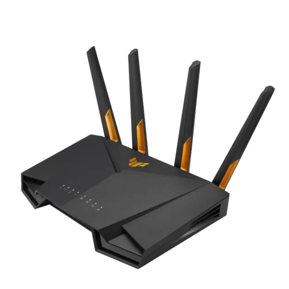 ASUS TUF Gaming AX3000 V2 router inalámbrico Gigabit Ethernet Doble banda (2.4 GHz / 5 GHz) Negro. Naranja - detalle