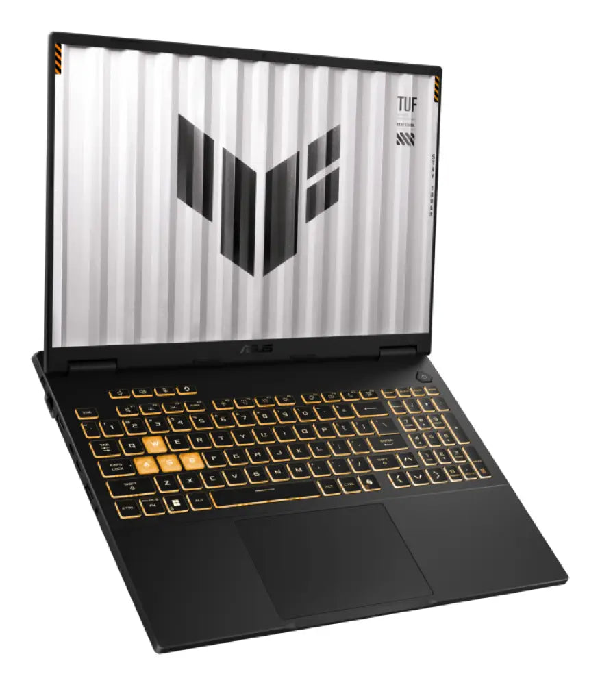 Portátil ASUS TUF Gaming F16 gris Jäger con pantalla WQXGA de 16", teclado QWERTY español y tarjeta gráfica RTX 5070.