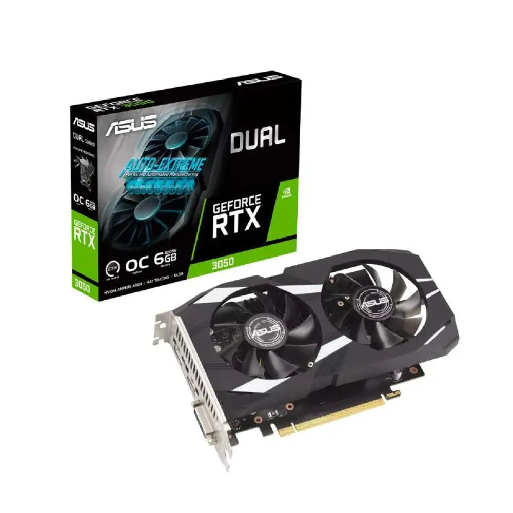 ASUS VGA NVIDIA DUAL RTX 3050 O6G 6GB DDR6 - detalle