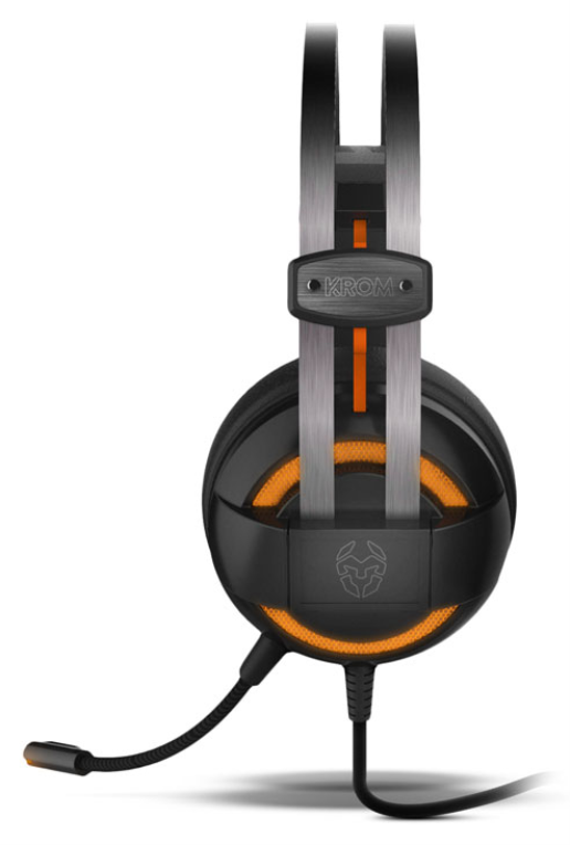 AURICULAR GAMING KROM KODE NEGRO MICROFONO USB - detalle
