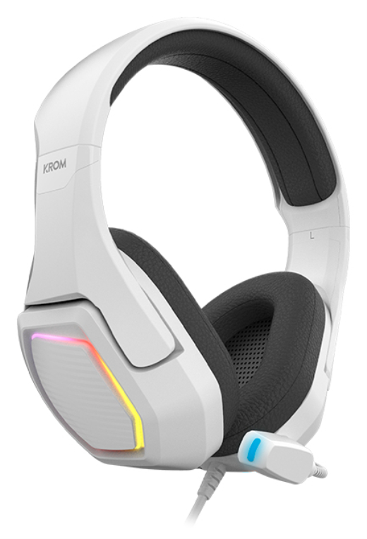 AURICULAR GAMING KROM KOPA 7.1 VIRTUAL BLANC - detalle