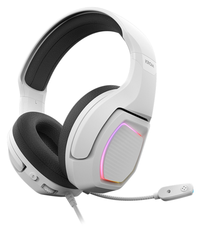 AURICULAR GAMING KROM KOPA 7.1 VIRTUAL BLANC - detalle