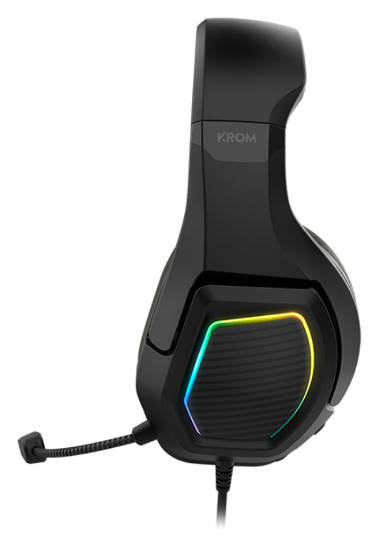 AURICULAR GAMING KROM KOPA 7.1 VIRTUAL NEGRO - detalle