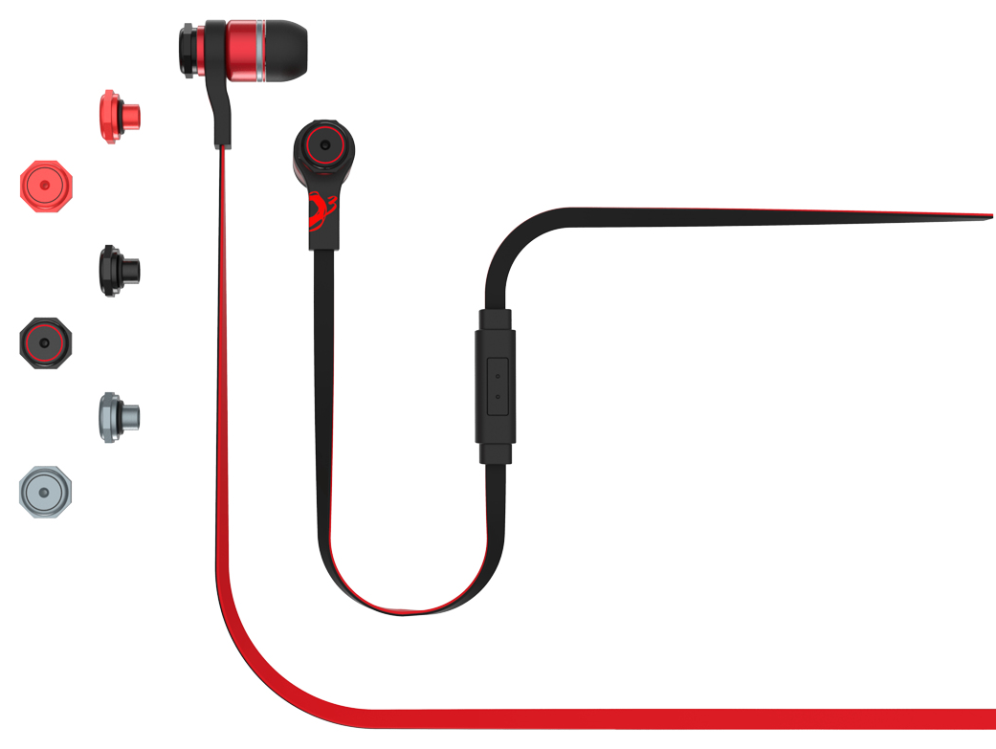AURICULAR GAMING OZONE TRIFX ROJO NEGRO MICROFONO ALAMBRICO - detalle