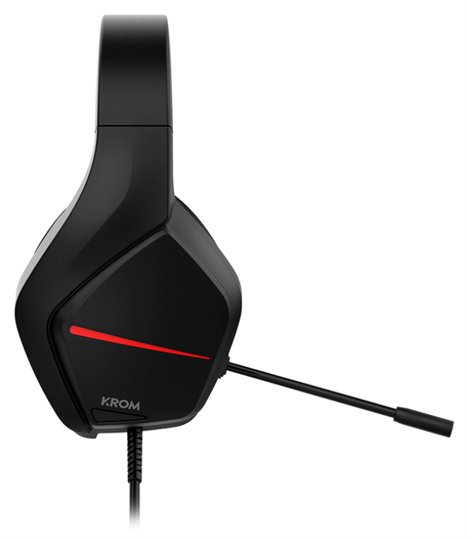 AURICULAR GAMNG KROM KOPA MOVE ESTEREO NEGRO ROJO - detalle