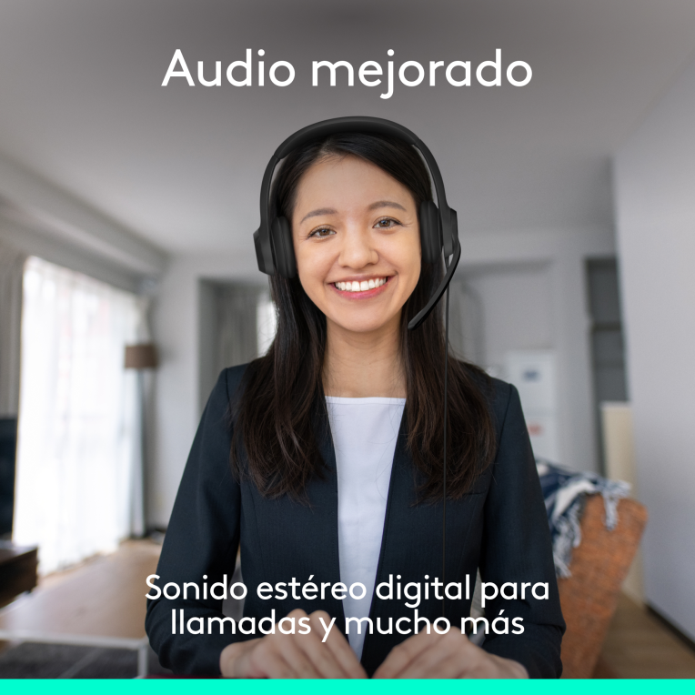 AURICULAR PROFESIONAL LOGITECH H390 USB-C HEADSET BLACK - detalle