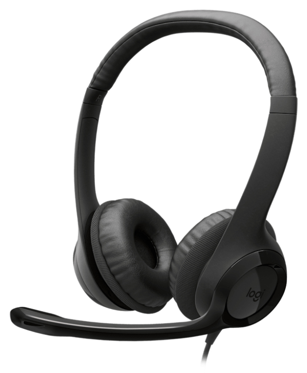 AURICULAR PROFESIONAL LOGITECH H390 USB-C HEADSET BLACK