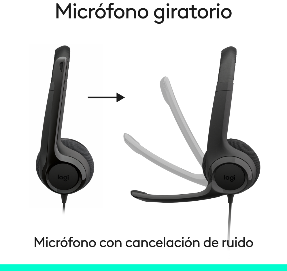 AURICULAR PROFESIONAL LOGITECH H390 USB-C HEADSET BLACK - detalle