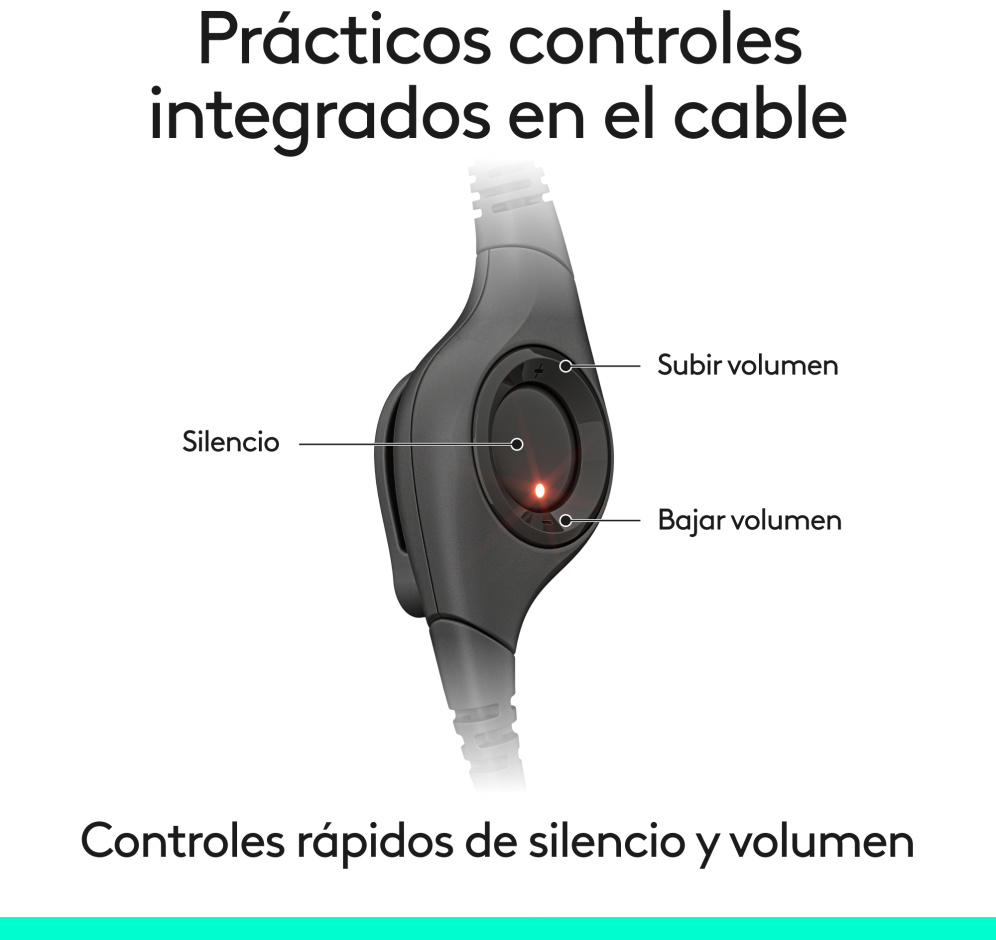 AURICULAR PROFESIONAL LOGITECH H390 USB-C HEADSET BLACK - detalle
