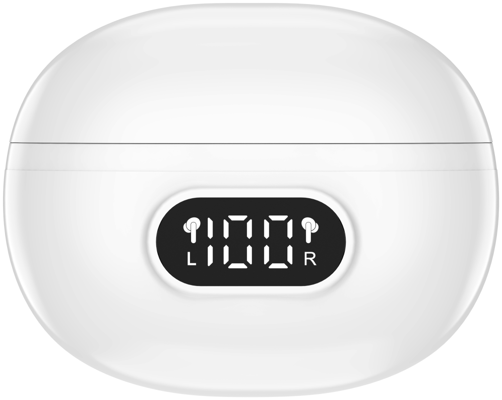 AURICULARES BLUETOOTH DENVER INALAMBRICOS CON ENC (4 MICROFONOS) BLANCO - detalle