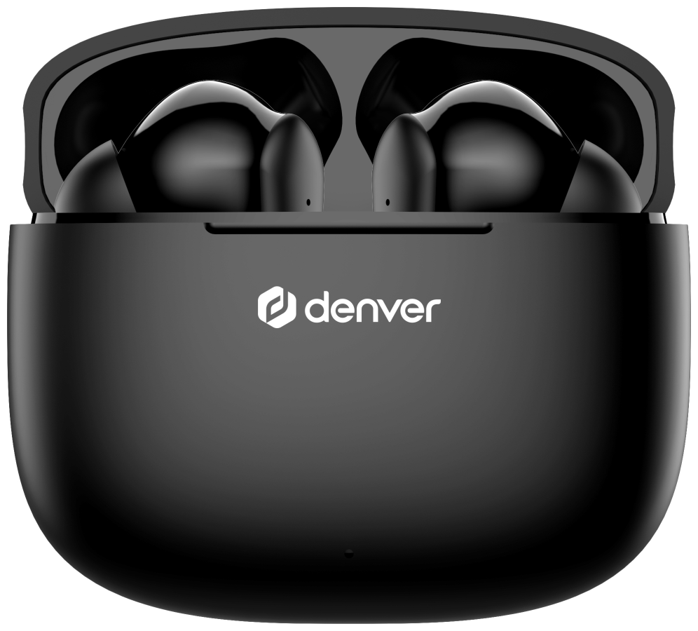 AURICULARES BLUETOOTH DENVER TWE-48B INALAMBRICOS NEGROS - detalle