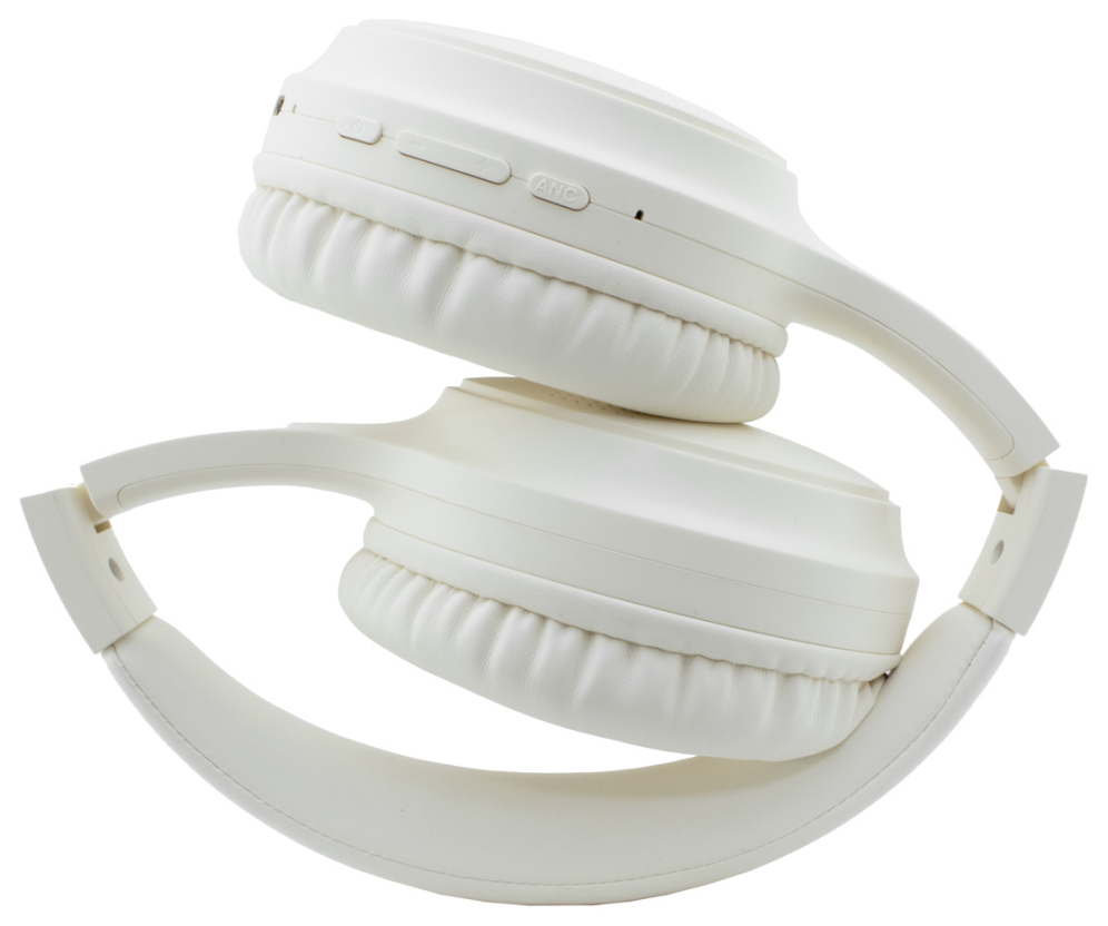 AURICULARES BT COOLBOX AIR40 ANC BEIGE DIADEMA - detalle